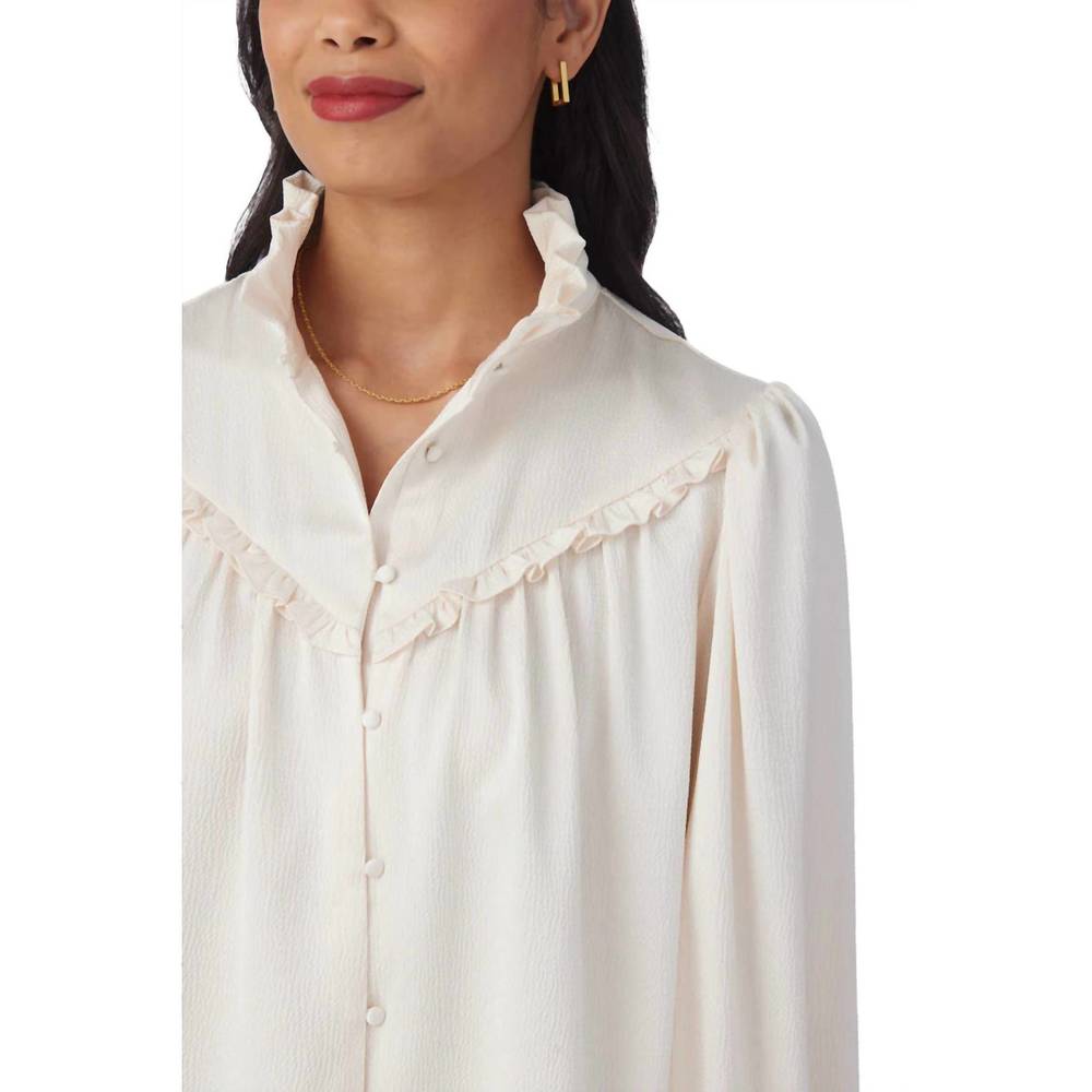 NEW CROSBY BY MOLLIE BURCH wells top in ivory - Picture 5 of 6
